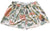 RF Wear Women's Floral Carnation Shorts - Cream/Peach - Front