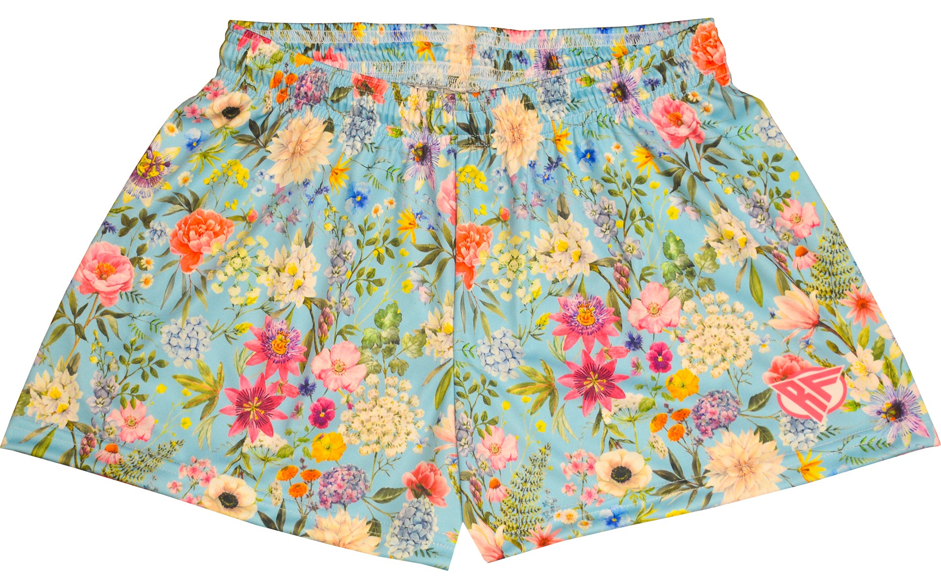 RF-Wear Women's Floral Shorts - Teal/Multicolor