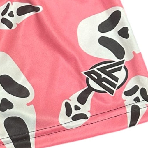 RF Wear Womens Ghost Shorts - Pink - Logo View