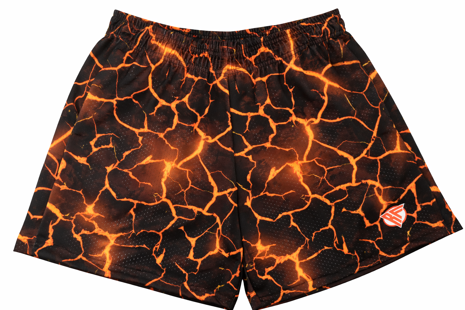 RF-Wear Women's Hot Lava Shorts in Black/Orange