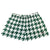 RF-Wear Women's Houndstooth Shorts - Green/White