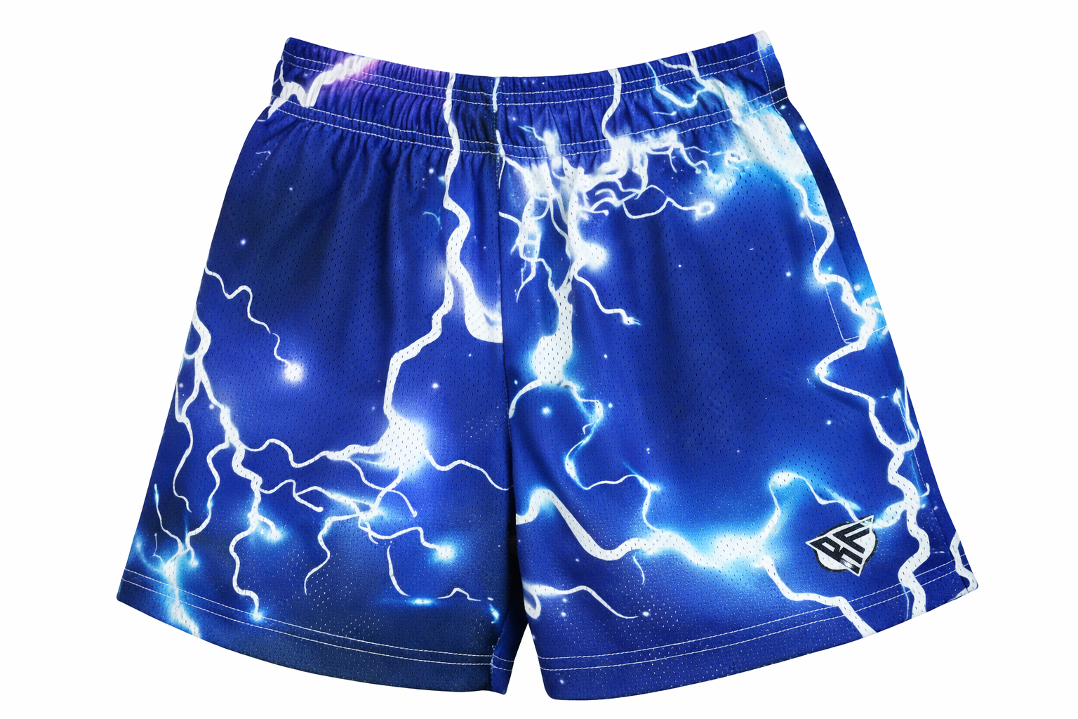RF-Wear Women's Lightning Shorts in Blue