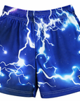RF-Wear Women's Lightning Shorts in Blue