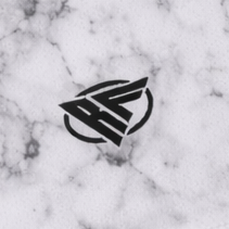 Close-up of RF-Wear Women's Marble Shorts in White with RF logo