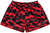 RF-Wear Women's Mesh Tiger Camo Shorts in Red