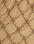Close-up of RF-Wear Women's Monogram Shorts in Tan