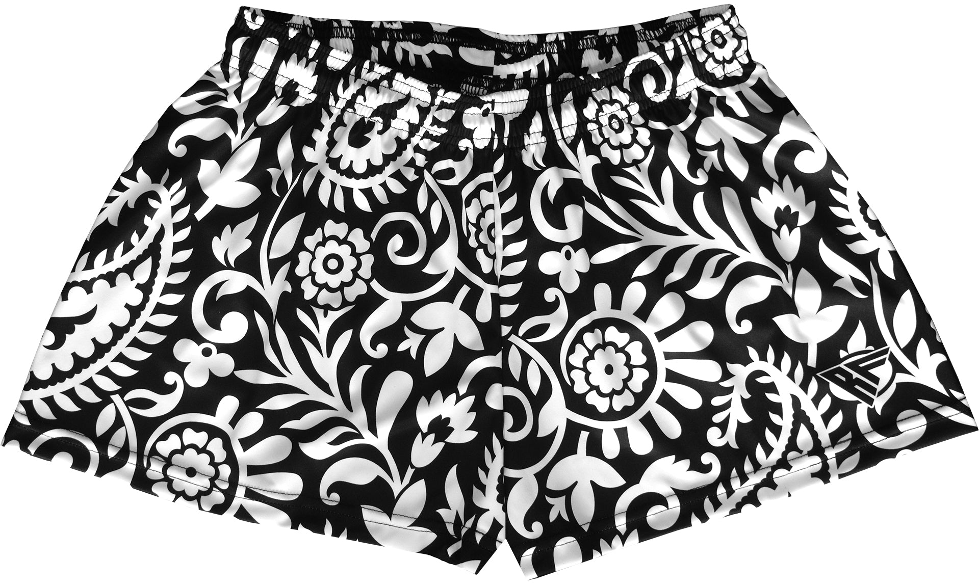 RF-Wear Women's Paisley 2.0 Shorts - Black/White