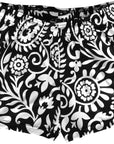 RF-Wear Women's Paisley 2.0 Shorts - Black/White