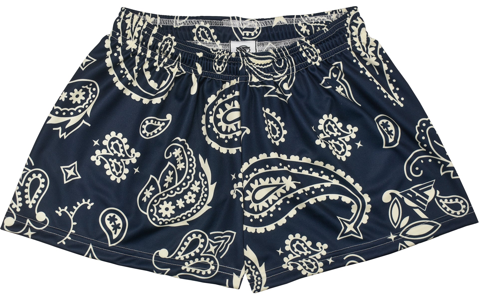 RF-Wear women's navy/cream paisley shorts