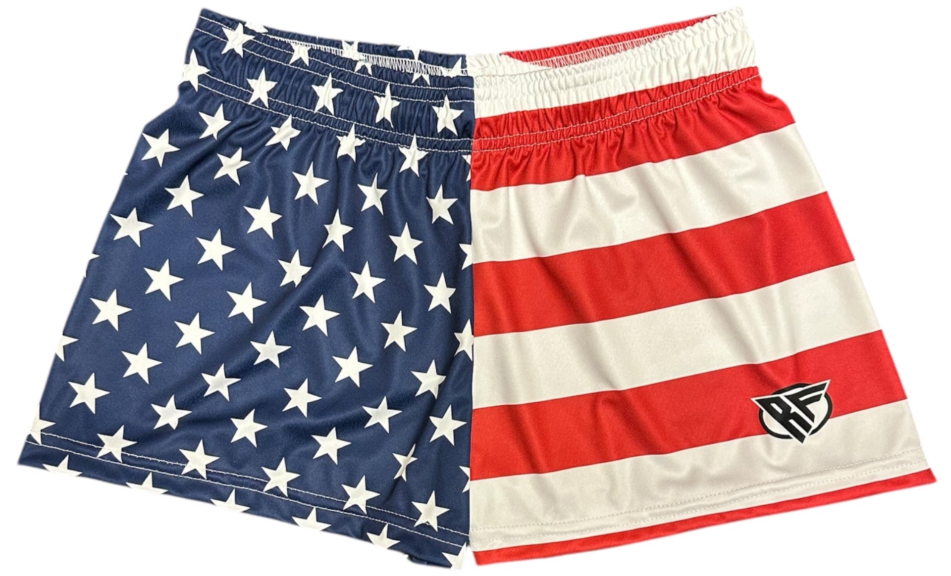 RF Wear Women's Patriotic Flag Shorts - Red/White/Blue 