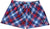 RF Wear Women's Patriotic Plaid Shorts - Red/White/Blue