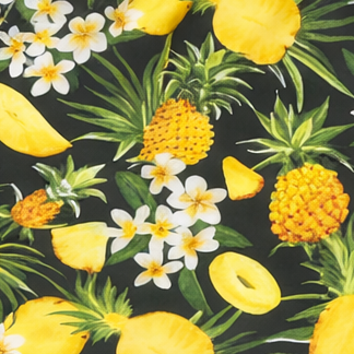 Close-up of RF-Wear Women's Pineapple Paradise Shorts