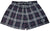 RF-Wear Women's Tartan Plaid Shorts  in  Navy/White