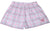 RF-Wear Women's Tartan Plaid Shorts in Pink/White