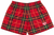 RF-Wear Women's Plaid Shorts in Red