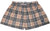 RF-Wear Women's Tartan Plaid Shorts in Tan/Black