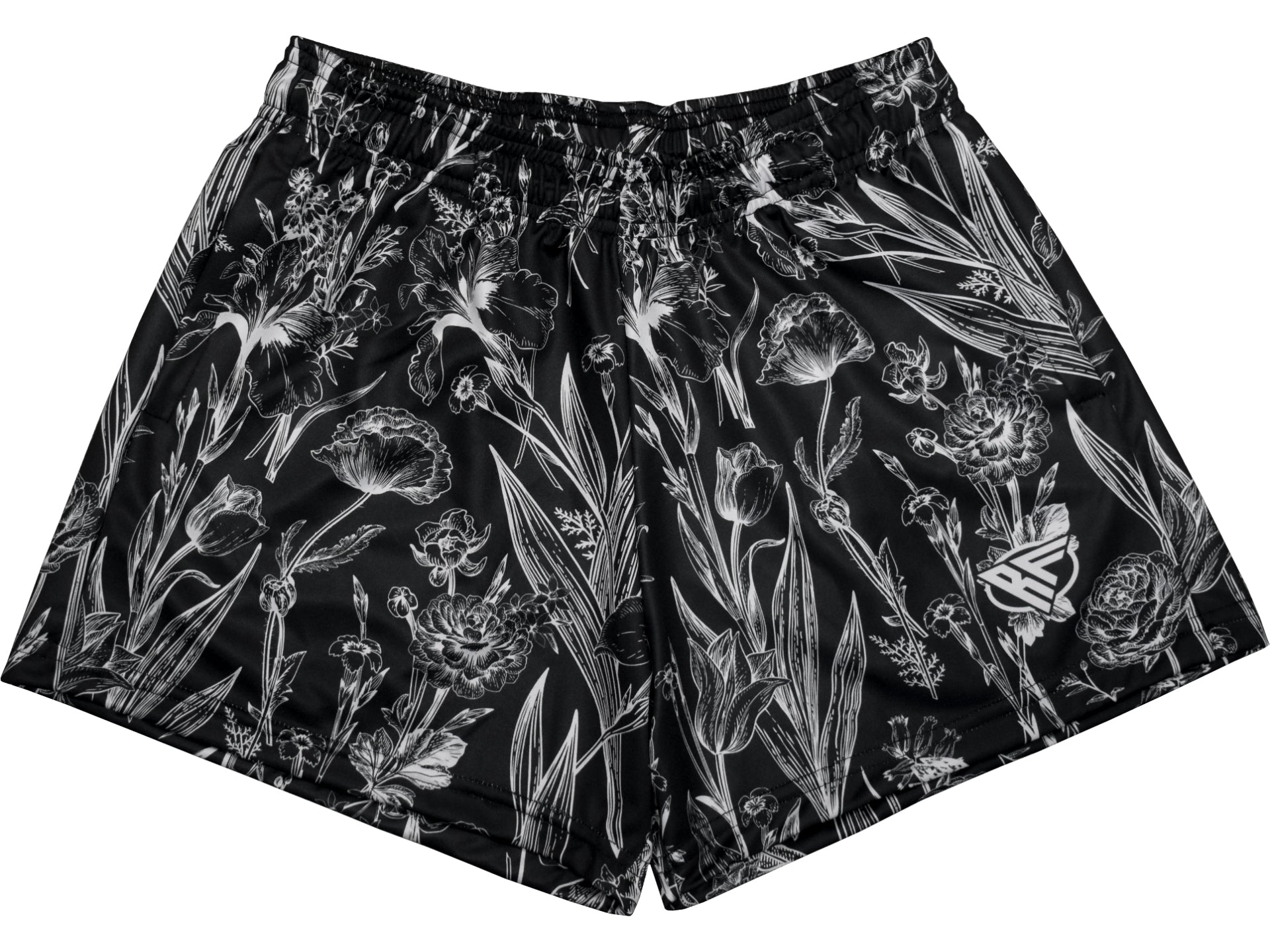 RF-Wear women's porcelain shorts in Black/White