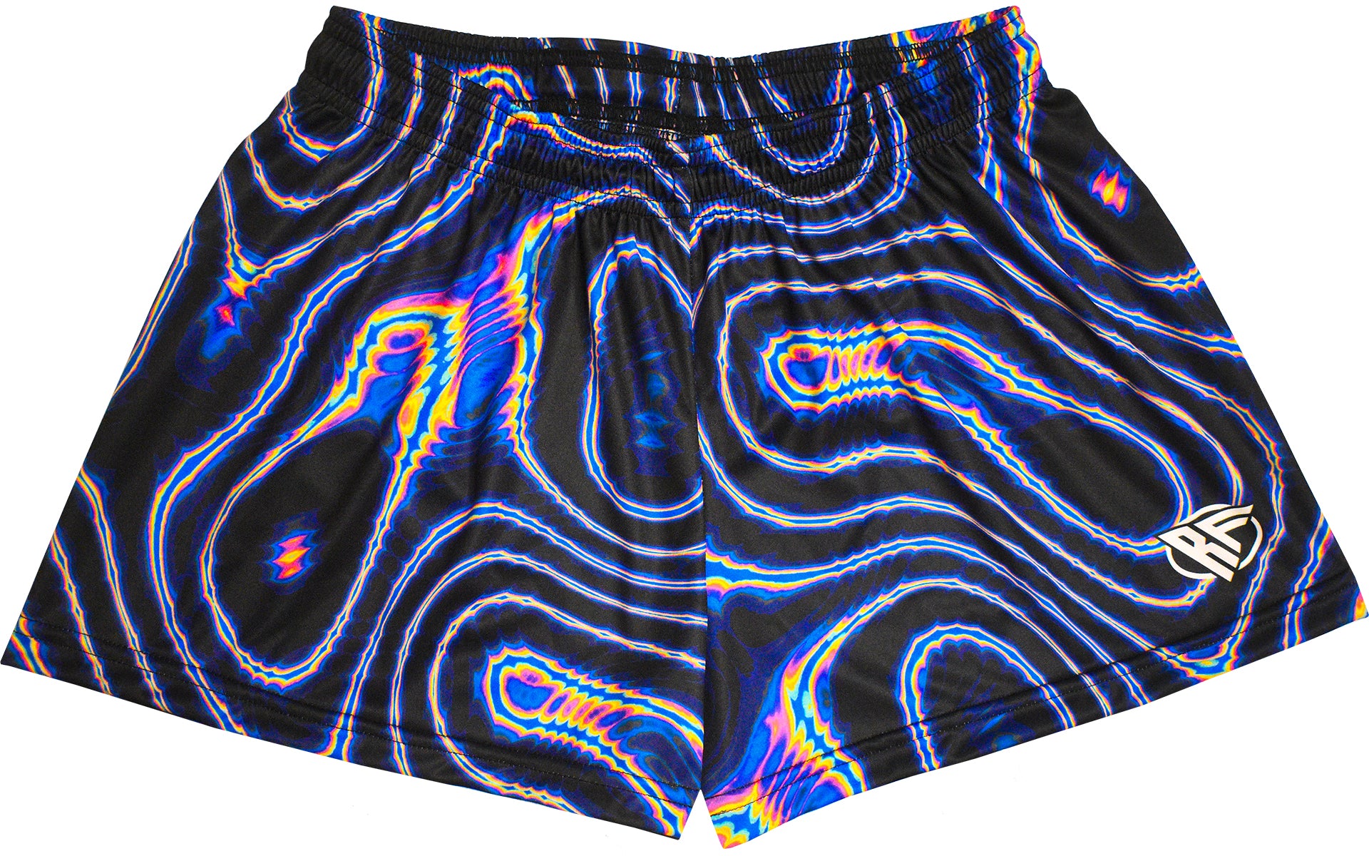 RF Wear Women's Psychedelic Shorts - Black/Purple