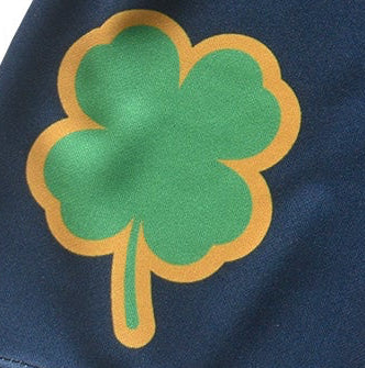 Close-up of RF-Wear Women's Shamrock Shorts in Navy