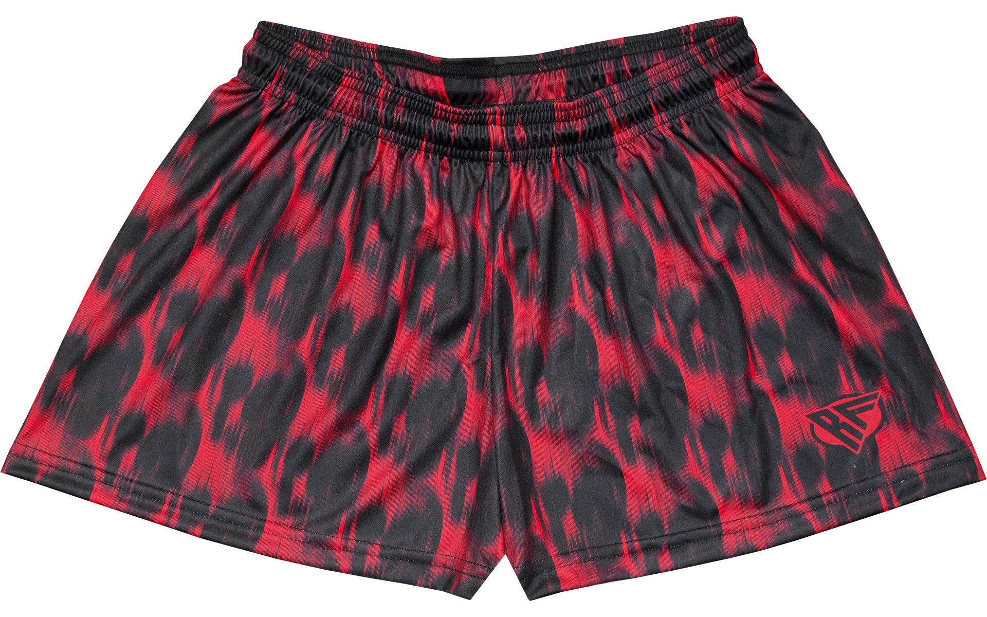 RF-Wear Women's Skull Shorts 2.0 in Black/Red