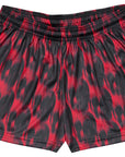 RF-Wear Women's Skull Shorts 2.0 in Black/Red