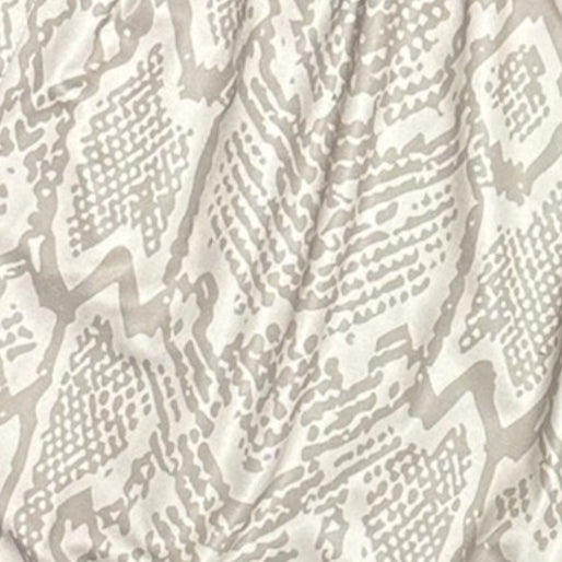 RF Wear Women&#39;s Snakeskin Pocket Shorts Cream/Grey - Close Up