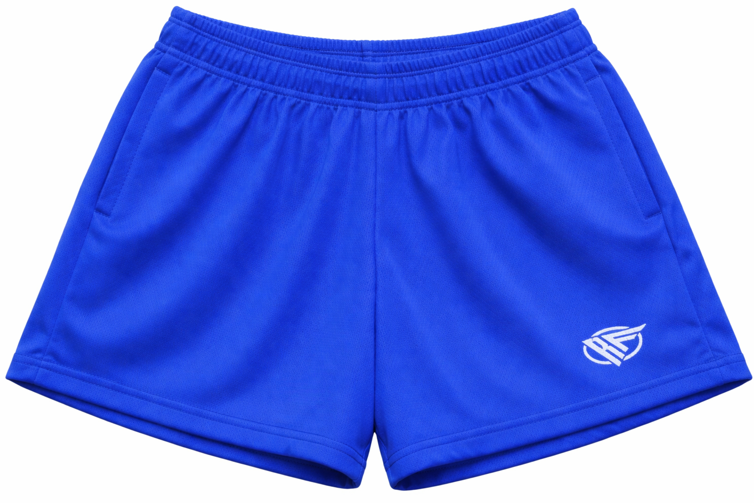 RF-Wear Women's Solid Color Shorts in Royal-Blue