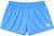 RF-Wear Women's Solid Color Shorts in Sky-Blue