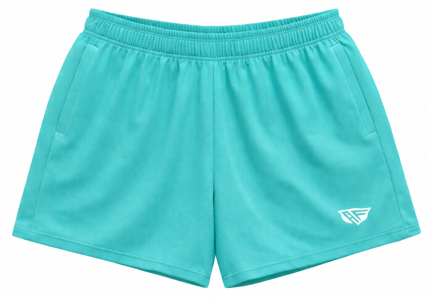 RF-Wear Women's Solid Color Shorts in Teal