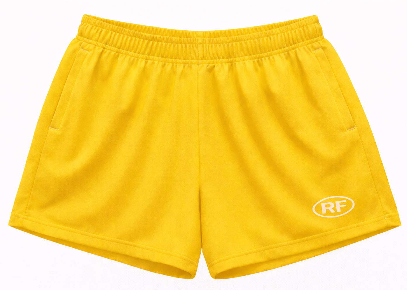 RF-Wear Women's Solid Color Shorts in Yellow