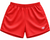 RF-Wear Women's Solid Red Shorts in red