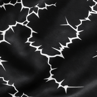 Close-up of RF-Wear Women's Sparks Shorts in Black/White