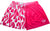 RF-Wear Women's Split Flame Shorts in White/Hot Pink