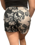 RF Wear Women's Split Skull - Cream/Black - Model Back View