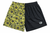 RF-Wear Women's Split Sunflower Shorts in Black/Yellow