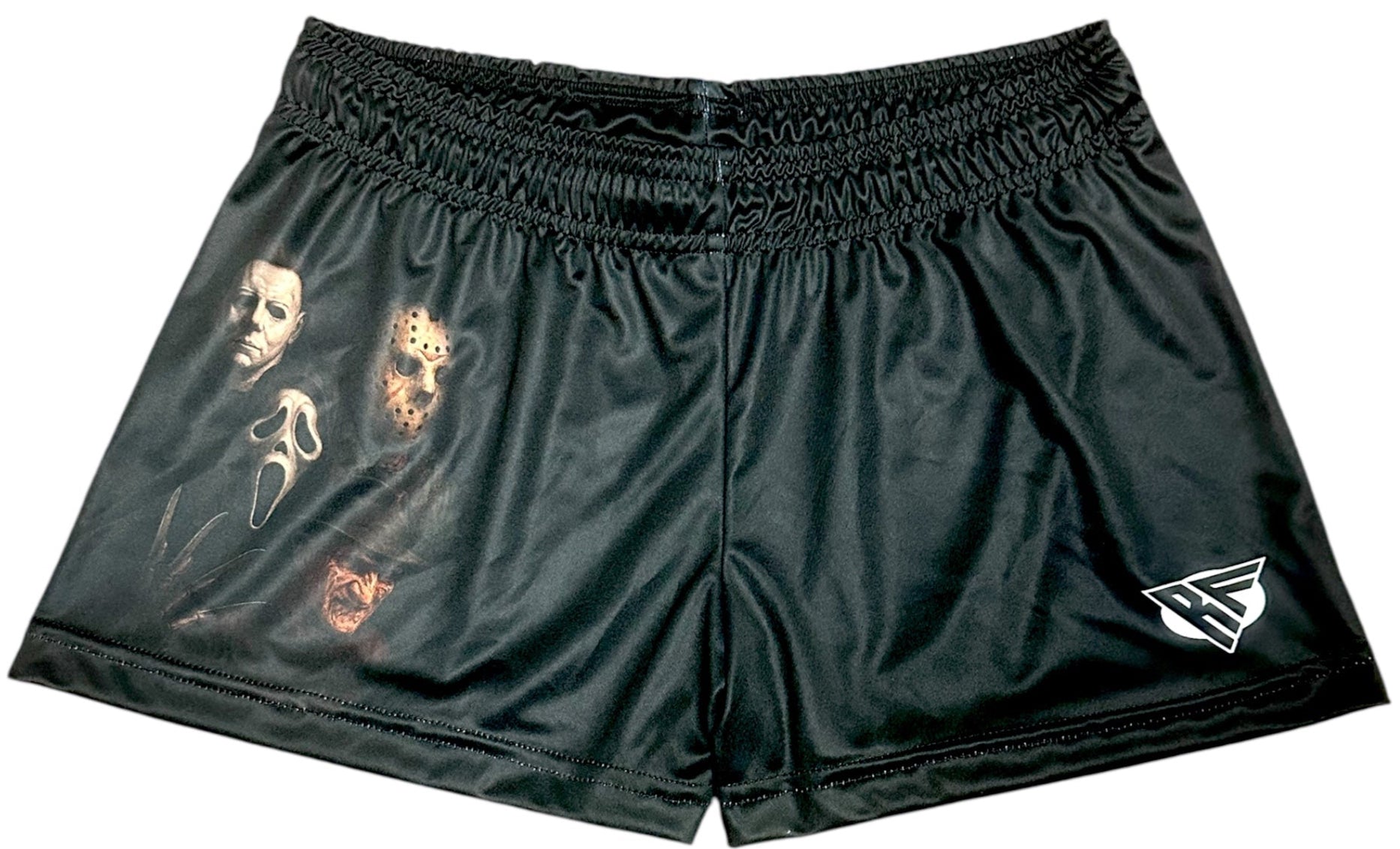 RF Wear Women's Squad Horror Shorts - Black - Front
