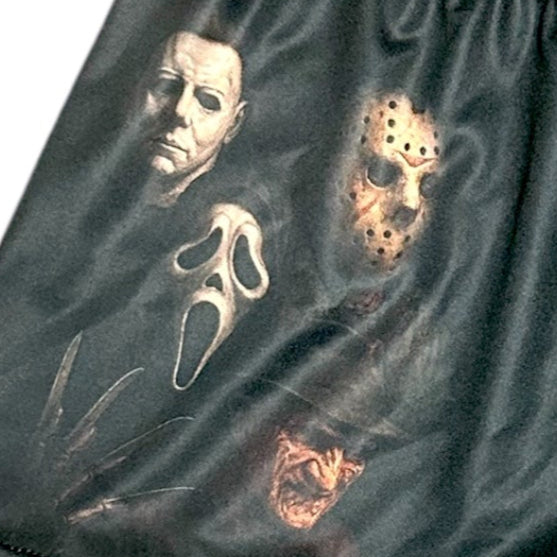 RF Wear Women's Squad Horror Shorts - Black - Close Up