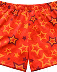 RF-Wear Women's Star Shorts in Orange/Yellow