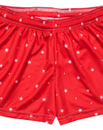 RF-Wear Women's Star Shorts in Red