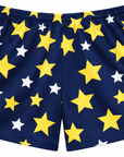 RF-Wear Women's Star Shorts in Yellow/White/Navy