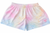 RF-Wear Women's Tie Dye Shorts in Multicolors