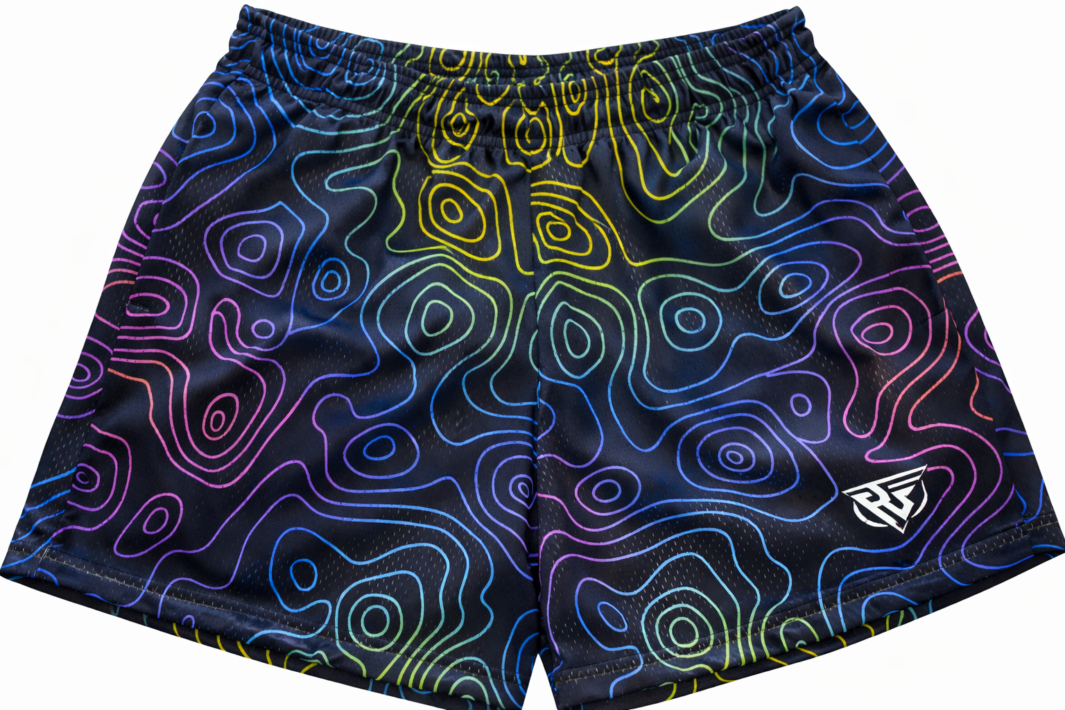 RF-Wear Women's Topography Shorts in Multicolors