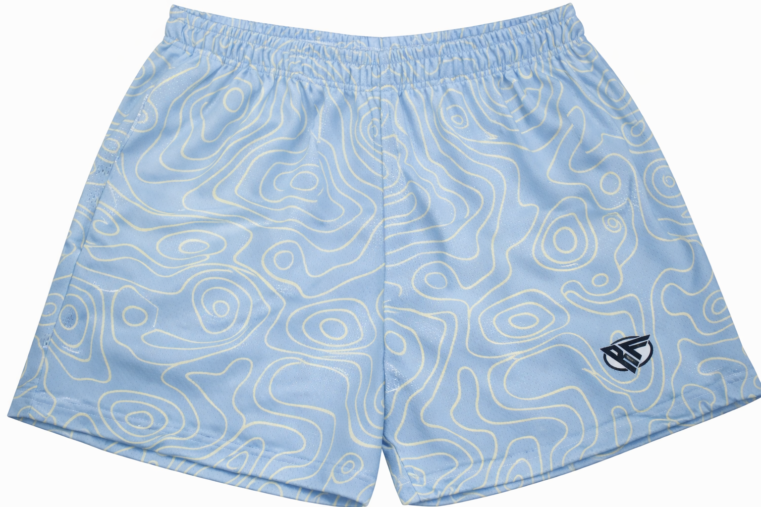 RF-Wear Women's Topography Shorts in Sky-Blue