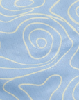 Close-up of RF-Wear Women's Topography Shorts in Sky-Blue