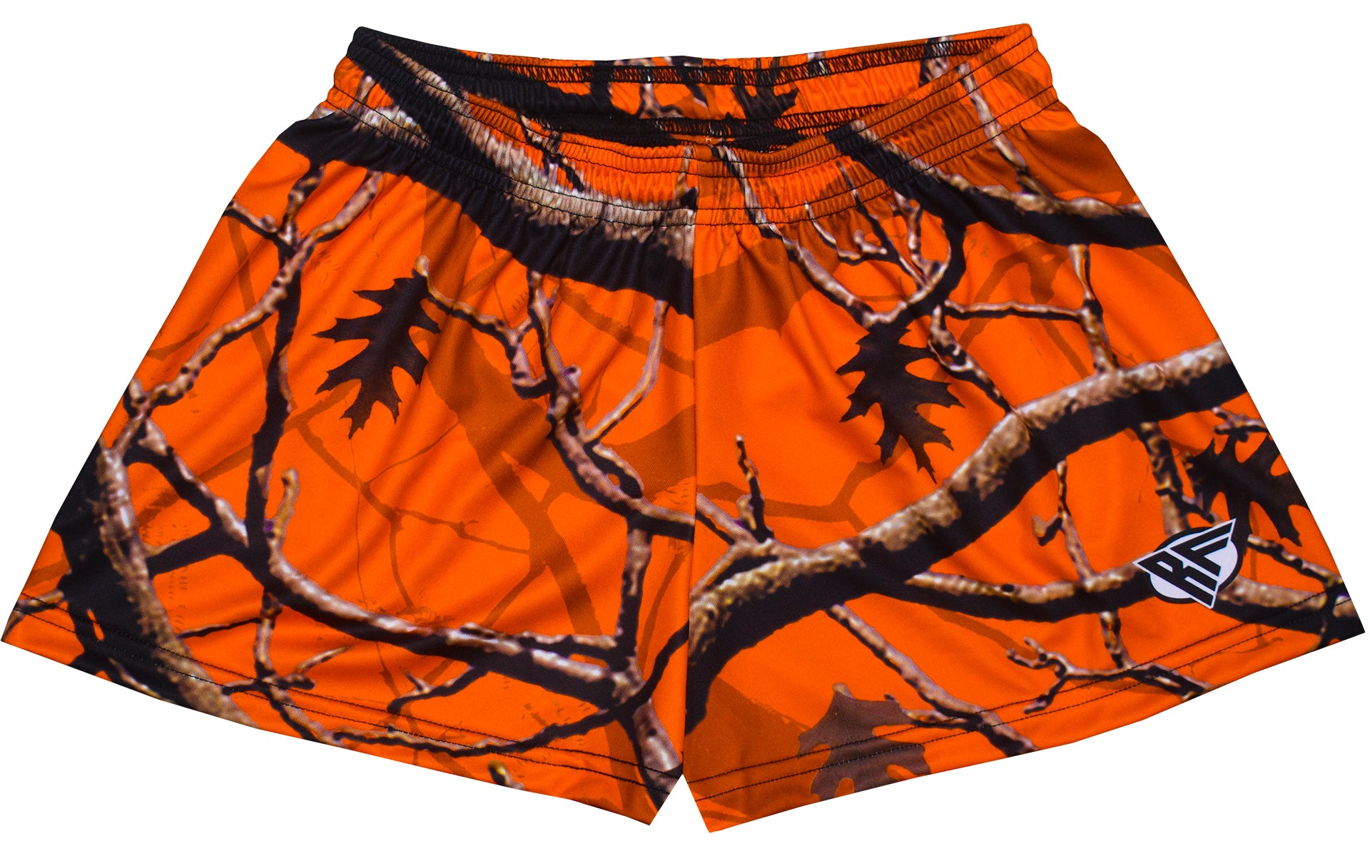 RF-Wear Women's Tree Camo Shorts - Orange