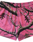 RF-Wear Women's Tree Camo Shorts in Pink