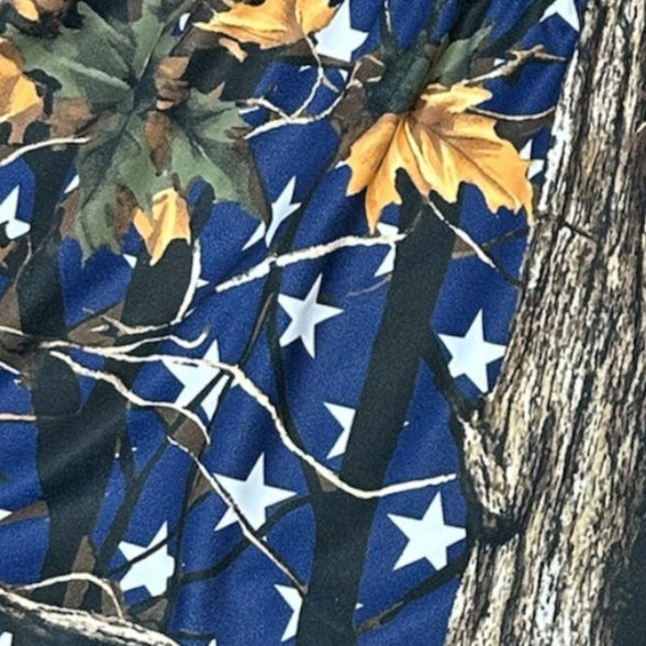 Close-up or RF-Wear Women's Tree Camo Shorts - USA Flag