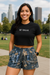 RF Wear Women's Tree Camo Pocket Shorts - Storm - Model Front View