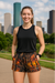 RF Wear Women's Tree Camo Pocket Shorts - Sunset - Model Front View