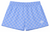 RF-Wear Women's Checkered Shorts in Sky-Blue